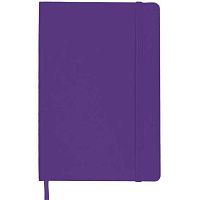 Записная книжка А6  80л. deVENTE 2252616 фиолетовая,кож.зам.,тв.обл.,клетка,крем.бум.