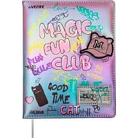 Дневник 1-11кл. deVENTE тв.обл. "Magic Club" 2022421 кож.зам.,поролон,бел.бум.,аппл.,