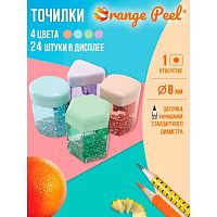 Точилка с контейнером 1отв. ORANGE PEEL OP 1/7-S4 фигурная,асс.