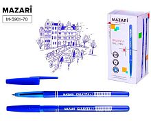 Ручка масл. шар. MAZARI "Galanta" M-5901-70 синяя,0,7мм,цв.пластик. корп.