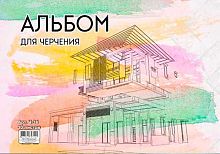 СБ Альбом для черчения 30л "Дом" Ч-38 склейка