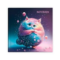 Блокнот 10,5*10,5см  48л. ФЕНИКС Notebook "Кот" 67799 в точку,тв.обл.,глянц.лам.,фольга