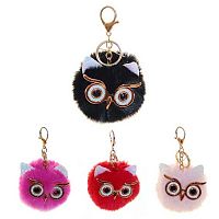 Брелок "Пушистик. Сова" 7см Р6976-6 Кбр6976-6
