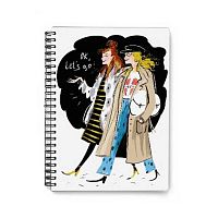 Тетрадь 60л. (клетка) BV спираль "Стильные подруги" 7-60-201/09 мат.лам.софт-тач,беж.бум.