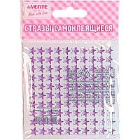 Стразы декор. самокл. deVENTE "Star" 8мм,100шт 8002016 акриловые,фиолет.