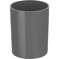 Подставка-стакан д/пиш.принадл. deVENTE 4104514 серый,пластик,9*6*6см