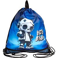 Сумка д/обуви deVENTE 40*47см "Hey Bro" 7040631 чёрная,водооттал.ткань,1отд.