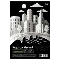Картон белый мелов. А4 24л. BG 06676 в пакете