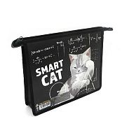 Папка д/тетрадей А5 ПЧЕЛКА ПМ-А5-29 "Кот учёный" на молн.,с дизайн.