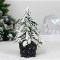 Ёлка в горшке "Заснеженное утро" 12*12*22см 848-447