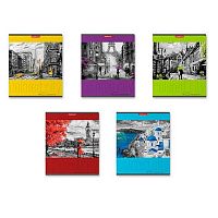 Тетрадь 48л. (клетка) EK "Colored City" 58275 асс.