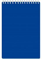 Блокнот А5  60л. АППЛИКА спираль "Синий" С0193-39 арт-пластик,клетка