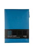 Блокнот-клатч 14,2*20,5см  80л. СТИХИЯ ST04043 небесно-синий,мягк.обл.