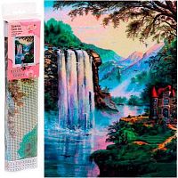 Мозаика алмазная DIAMOND "Водопад" 30*40см,полн.выкл.,в рулоне 684-1006