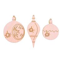 Заготовка-подвеска Mr. Carving "Ёлочные игрушки. Зимний набор" ВД-1275 фанера 0,3см