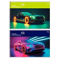 Альбом для рис.32л. BG спираль "Неоновый стиль" 08634 асс.