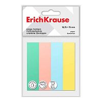 Набор самокл. этикеток-закладок EK 18,75*75мм 61551 бумажн.,4цв.,400л.