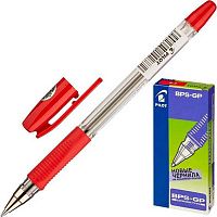 Ручка масл. шар. PILOT BPS-GP-F-R красная,0,7мм,лин.письма 0,32мм,резин.манж.