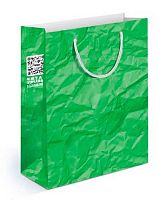 Пакет подар. (MS) "Бумага зеленая мятая" 15.11.01049  13,5*18*6см