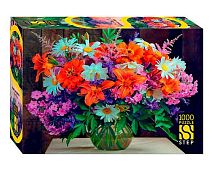Пазлы 1000 Степ Пазл "Букет с ромашками" 79821