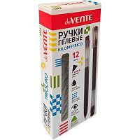 Ручка гелевая deVENTE "Kilometrico" 5051548 чёрная,0,5мм,прозр.корп.