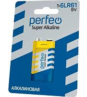 Батарейка Perfeo 6LR61 1BL Super Alkaline
