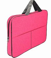 Сумка-планшет А4 deVENTE "Розовая" 3075160 текстил.,с расш.7см,внутр.карм.,ручки 24см