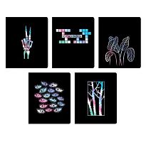 Тетрадь 48л. (клетка) ЭКСМО "Total black. Play" ТКФ488778 обл.цв.диз.карт.,тисн.фольг.,гологр.