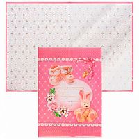 Папка адресная А4 КБ "Свидетельство о рождении/девочка/зайка" 30СР408 НОВЫЙ РАЗМЕР