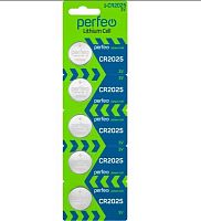 Батарейка Perfeo CR2025 5BL Lithium Cell