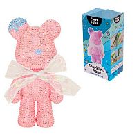 Мозаика алмазная "Чудо-мишка ярко-розовый" 22*10см 654-0341 к/к