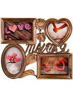 Фоторамка-коллаж на 4 фото Миленд "Мы с тобой" ФР-7239 (10*15см,10*10см)