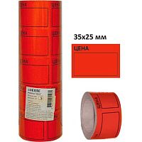Ценник deVENTE 35*25мм 2061402 (200шт.) красный,в рулоне