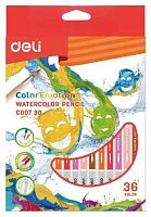 Карандаши аквар. 36цв. DELI "Color Emotion" EC00730 (1028880) к/к,е/подвес