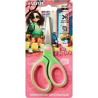 Ножницы детск. 13,5см deVENTE "Chic City Girls" 8010617 закругл.,прорезин.ручки,карт.блист.