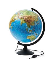 Глобус с подсв. d=320 ГЛОБЕН Классик физический рельефный Кe013200221