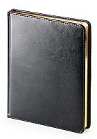 Ежедневник н/д А6+ 136л. BV кож.зам. "Sydney Nebraska" 3-496/02 чёрный,зол.срез