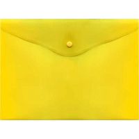 Папка-конверт на кнопке А4 ATTOMEX 3071052 п/прозр.,жёлтая,150мкм