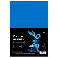 Картон цв. двухстор. тонир. А4 20л. BG "Синий" 67068 220г/м2