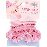 Резинки д/волос 545-719 (5шт) розовый