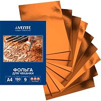 Фольга д/чеканки А4  9л. deVENTE 8118503 бронзовая,190г/м2 в папке