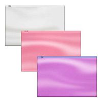 Папка на молнии B5 (289*214мм) EK "Glossy Candy" 54988 Zip,п/прозр.,глянц.,пластик,асс.,180мкм