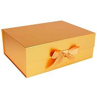 Коробка подар. КОКОС "Бантик" 253944 золото (25*33*12см)