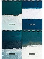 Блокнот А6  40л. Проф-Пресс спираль "Текстуры-2" Б40-7015 цв.мел.обл.,офс.,клетка,асс.