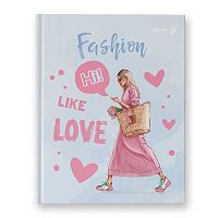 Бизнес-блокнот А5+  80л. SVETOCH "Стильная штучка" 80ББТ5_92_5_1 (000927) клетка,мат.лам.,блёст.