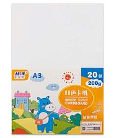 Картон белый двухстор. А3 20л. INTELLIGENT DO-231 200г/м2,ПВХ-пакет