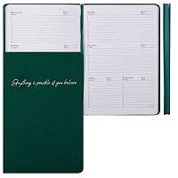 Еженедельник н/д  А5  73л. Fiorenzo кож.зам. "Simply. Зелёный" 253096 интегр.обл.,ляссе,тисн.фольг.