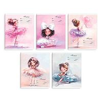 Тетрадь 12л. (клетка) ФЕНИКС "Балерины" 70896 выб.уф-лак,мел.карт.,асс.	