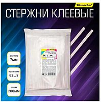 Стержень клеевой SILWERHOF 7-200-62-TRA (1974860) 7мм,62шт,длина 200мм,прозр.