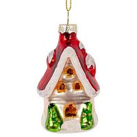 Игрушка ёлочная REMECO "Домик" 826150 стекло,4*3*9см